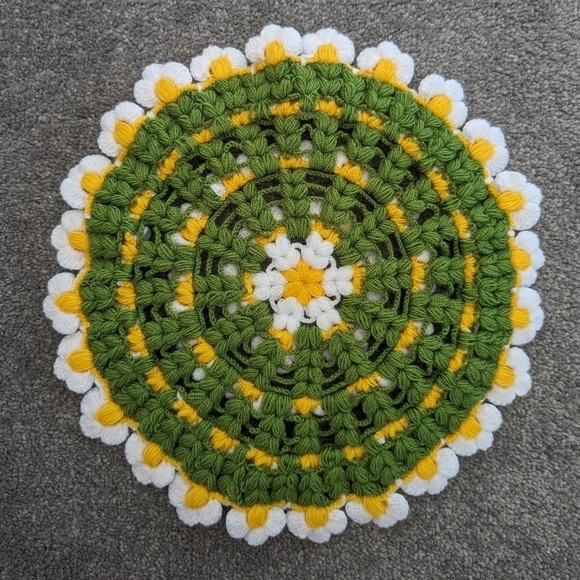 CROCHET daisy handmade loofah shower bath - Picture 2 of 4